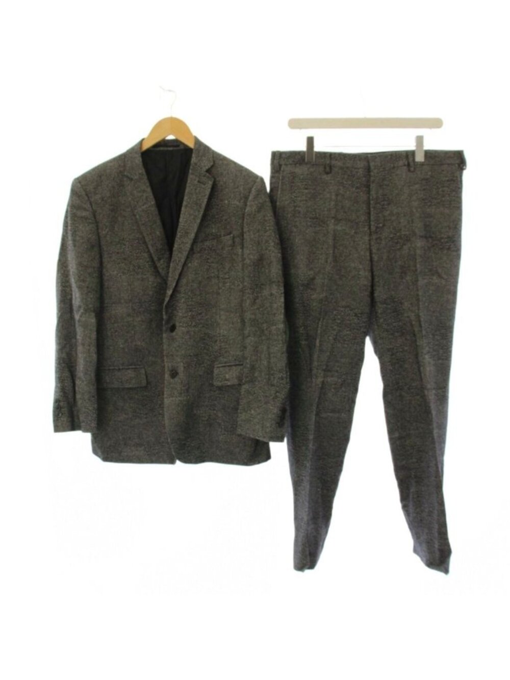 Versace Collection Suit Tailored Jacket Single Trousers Pants Wool Blend Gray 50